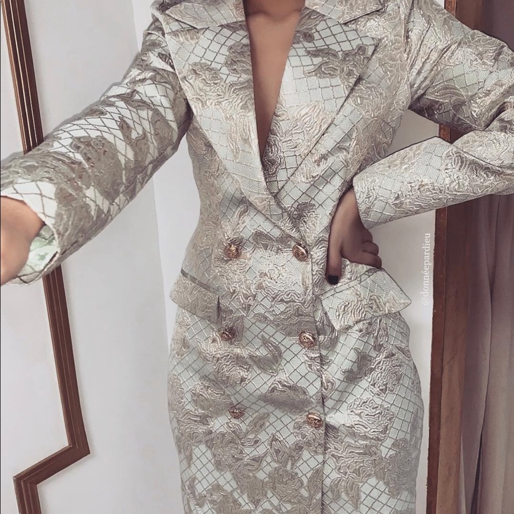 Unique Blazer Midi Dress